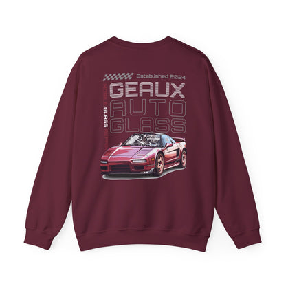 Geaux Auto Glass Crewneck - Sports Car Edition