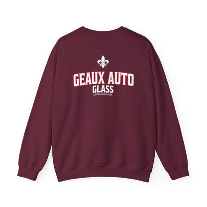 Geaux Auto Glass Crewneck - Collegiate Edition