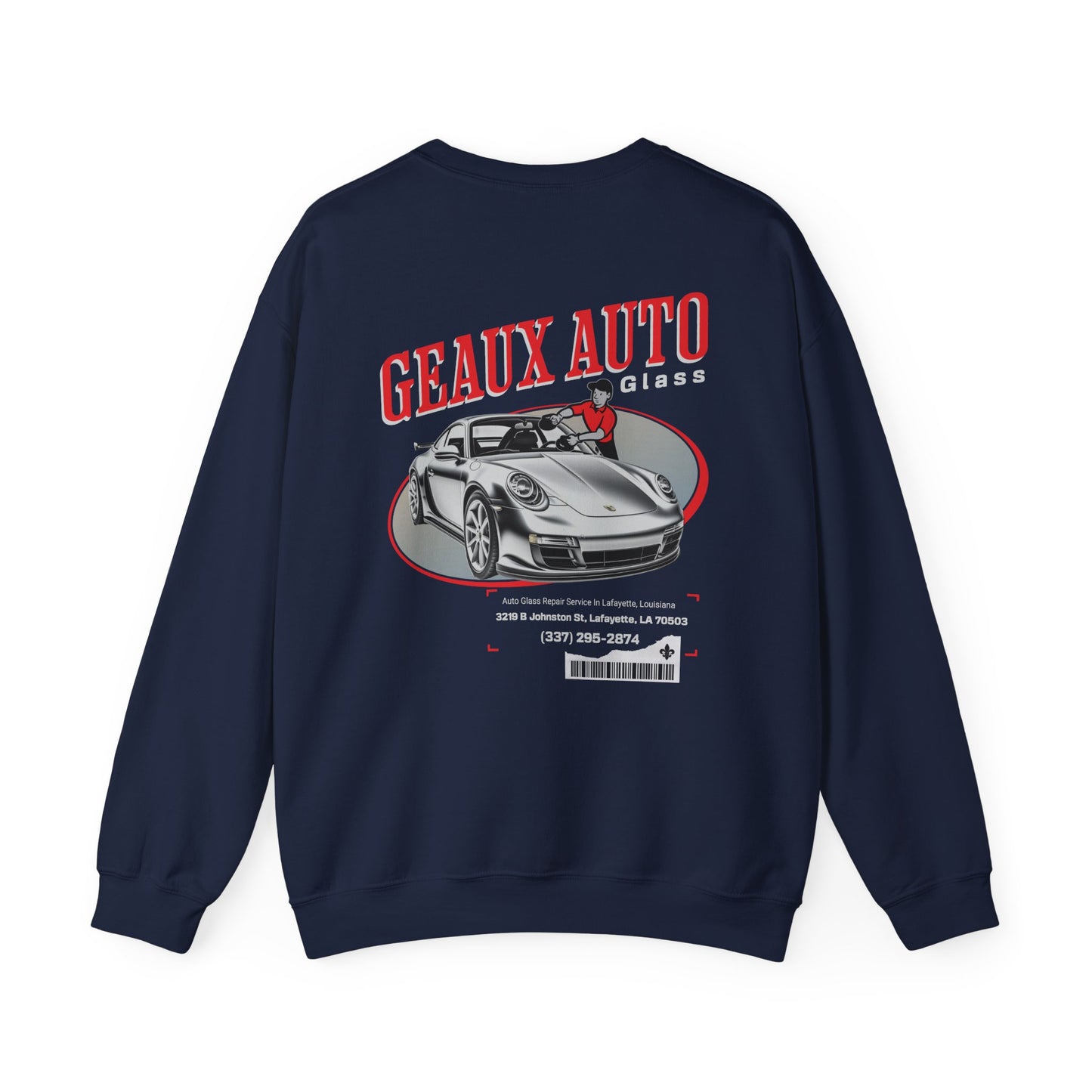 Geaux Auto Glass Crewneck - Vintage Edition