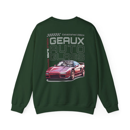 Geaux Auto Glass Crewneck - Sports Car Edition