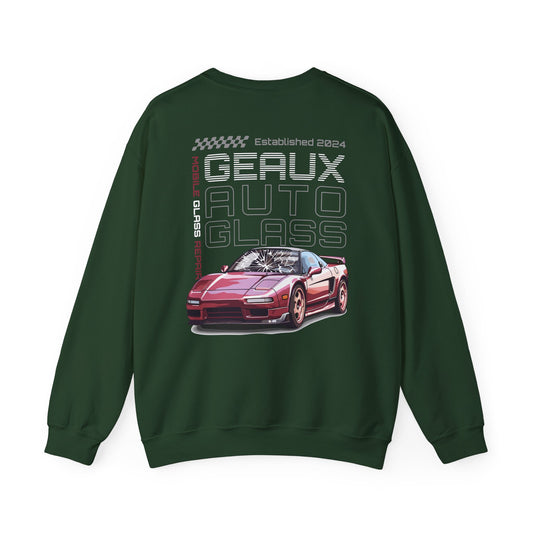Geaux Auto Glass Crewneck - Sports Car Edition