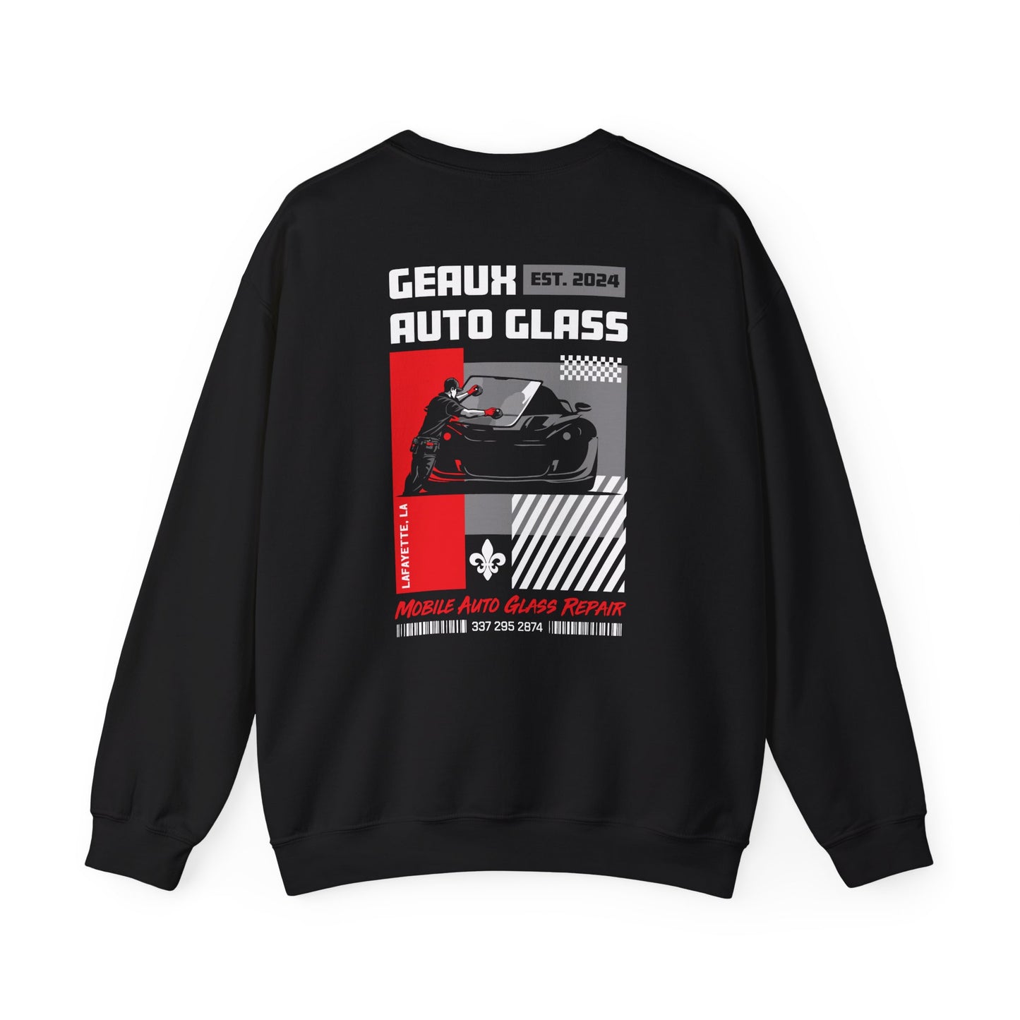 Geaux Auto Glass Crewneck - Geometry Edition