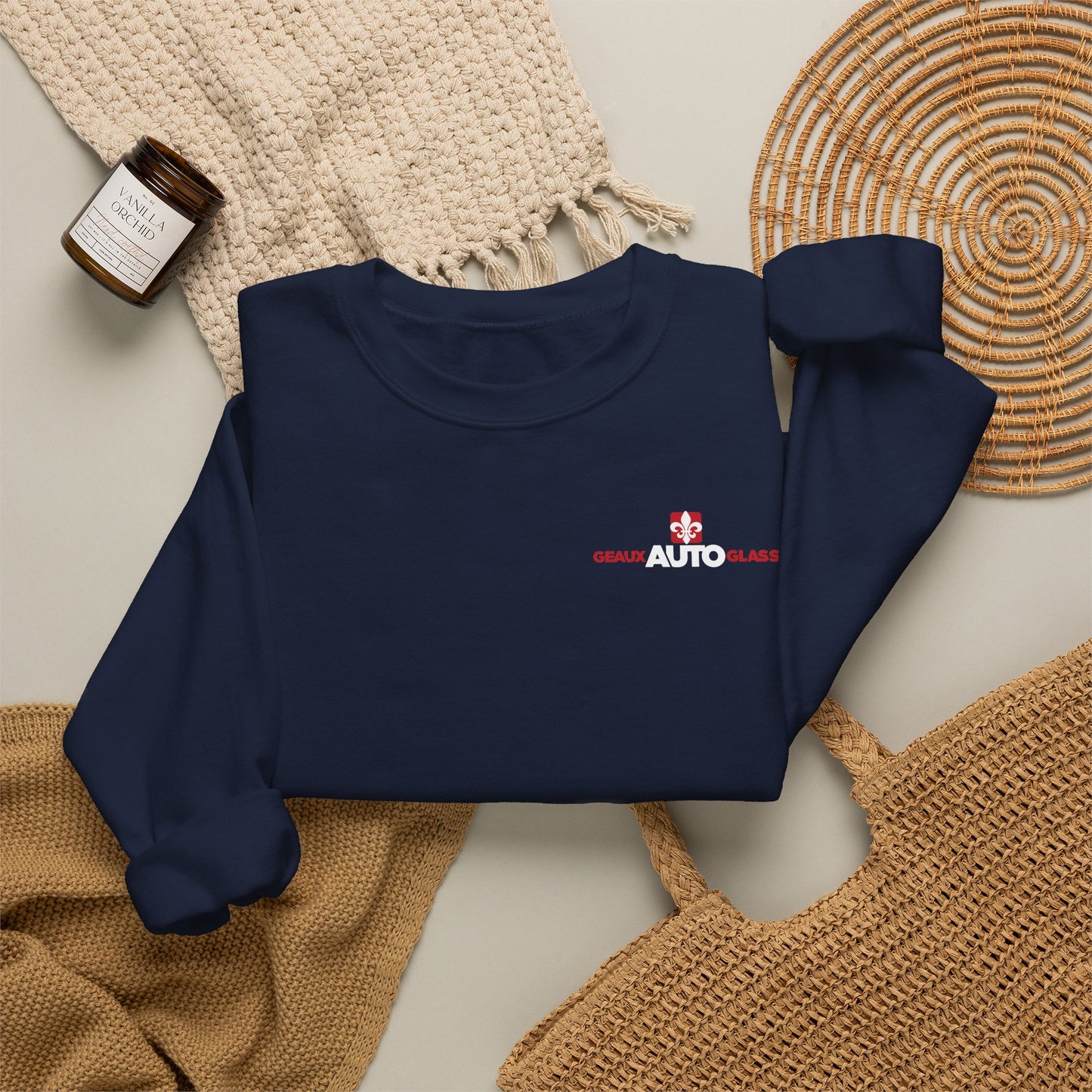 Geaux Auto Glass Crewneck - Cracked Edition