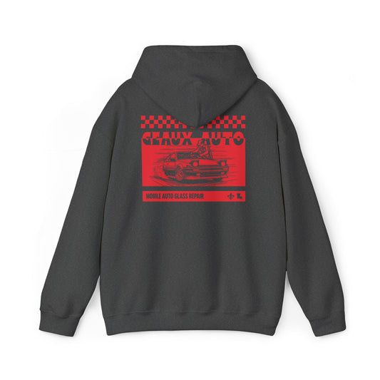 Geaux Auto Glass Hoodie - Checkered Edition