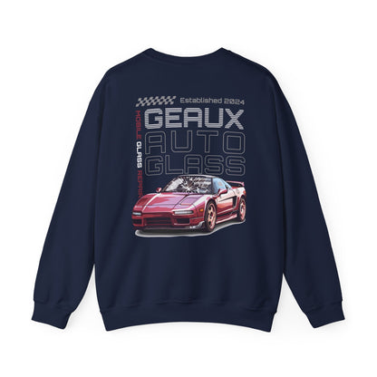 Geaux Auto Glass Crewneck - Sports Car Edition
