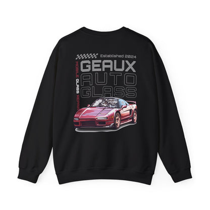 Geaux Auto Glass Crewneck - Sports Car Edition