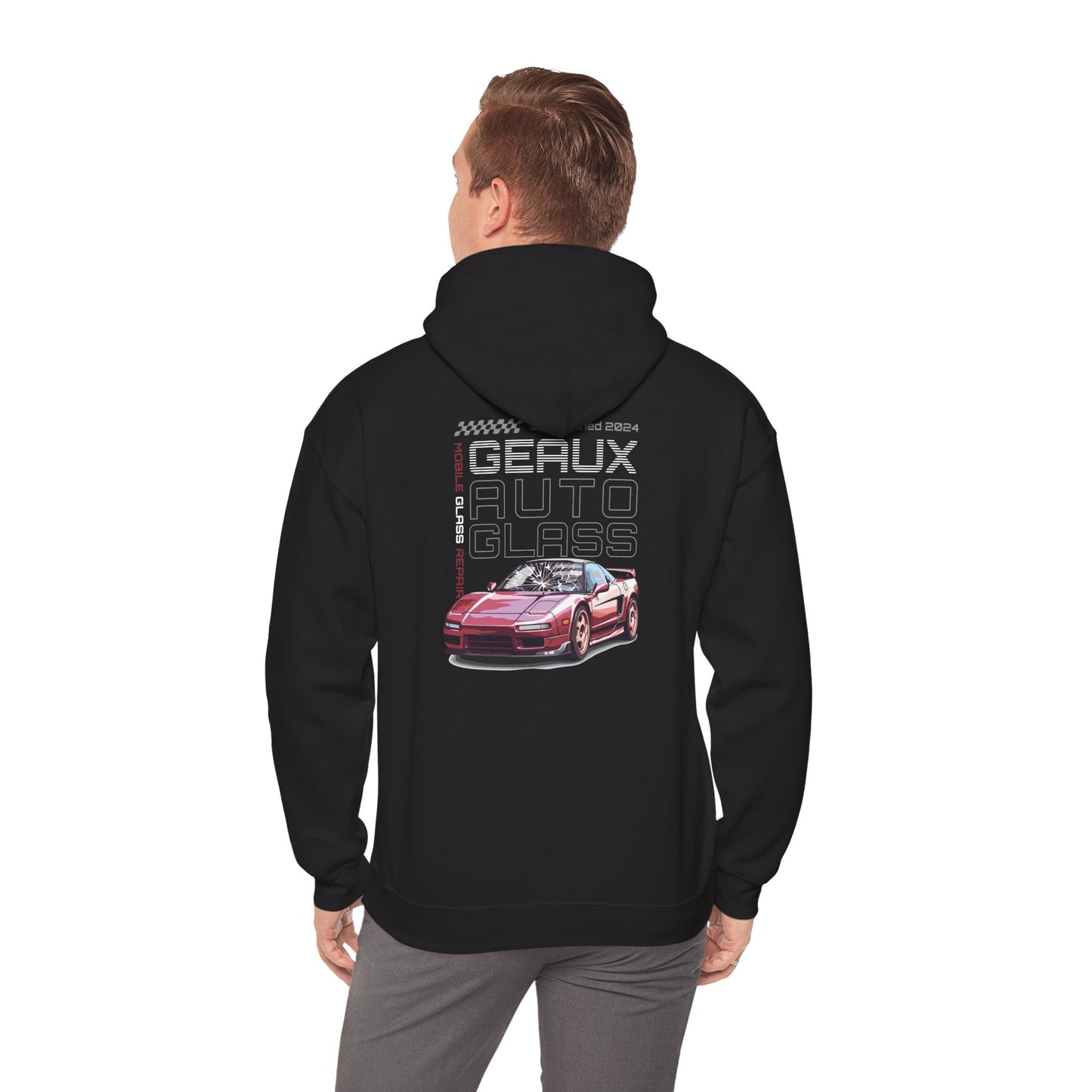 Geaux Auto Glass Hoodie - Sports Car Edition