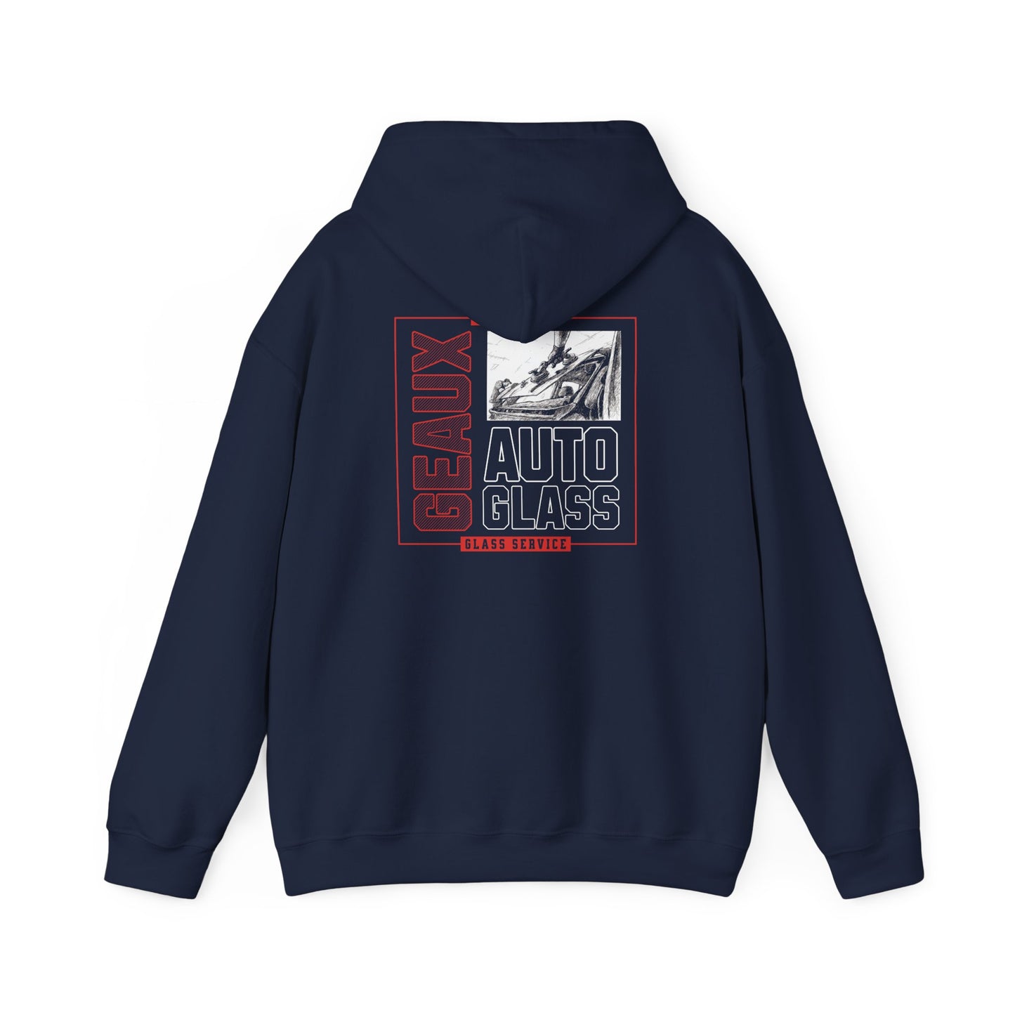Geaux Auto Glass Hoodie - Drawing Edition