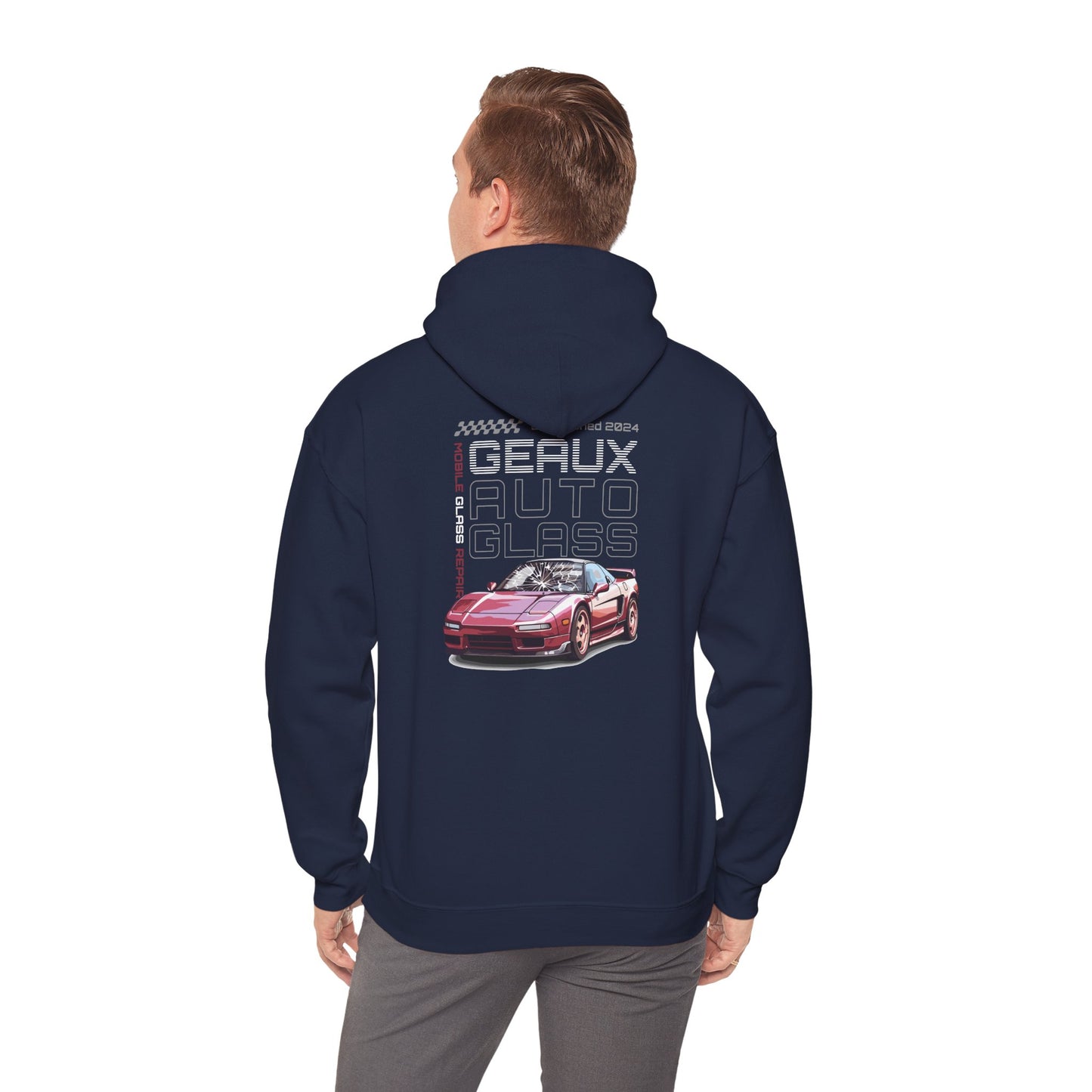 Geaux Auto Glass Hoodie - Sports Car Edition