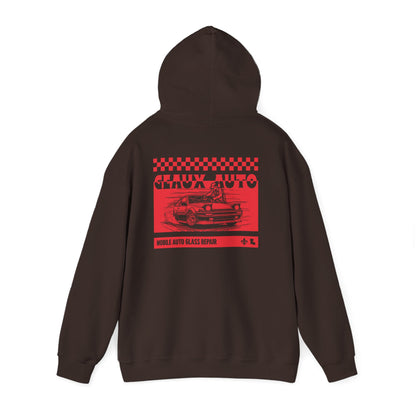 Geaux Auto Glass Hoodie - Checkered Edition