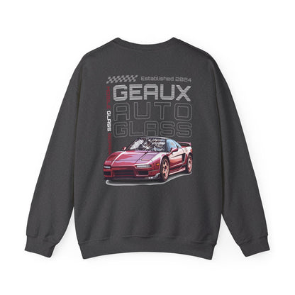 Geaux Auto Glass Crewneck - Sports Car Edition