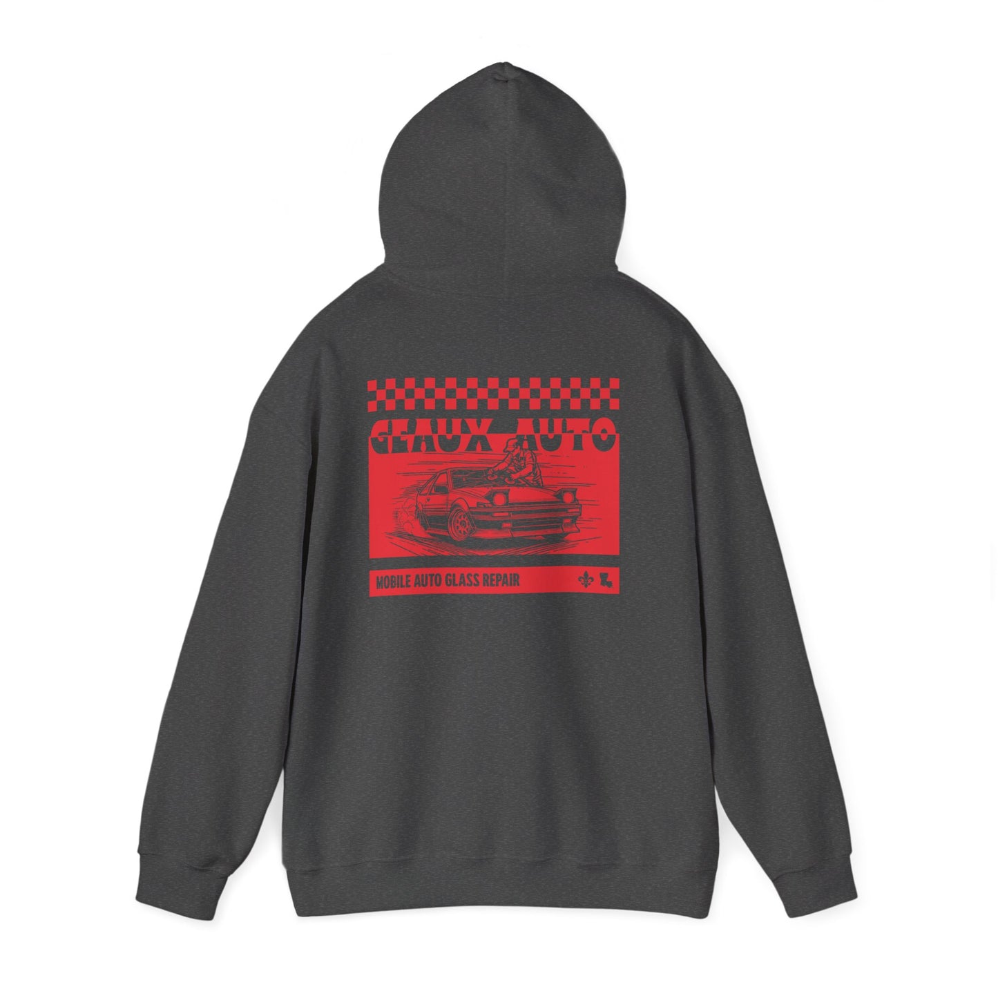 Geaux Auto Glass Hoodie - Checkered Edition