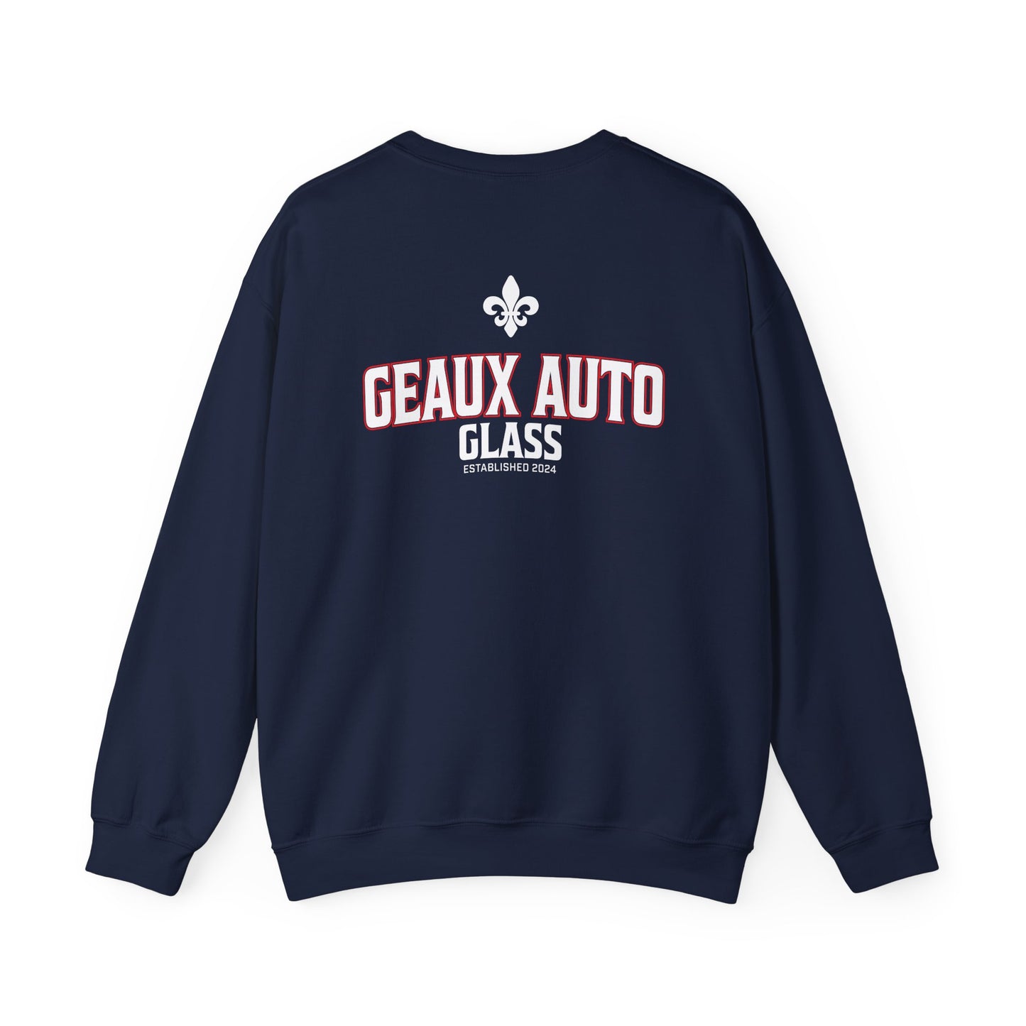 Geaux Auto Glass Crewneck - Collegiate Edition
