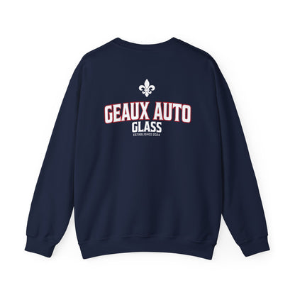 Geaux Auto Glass Crewneck - Collegiate Edition