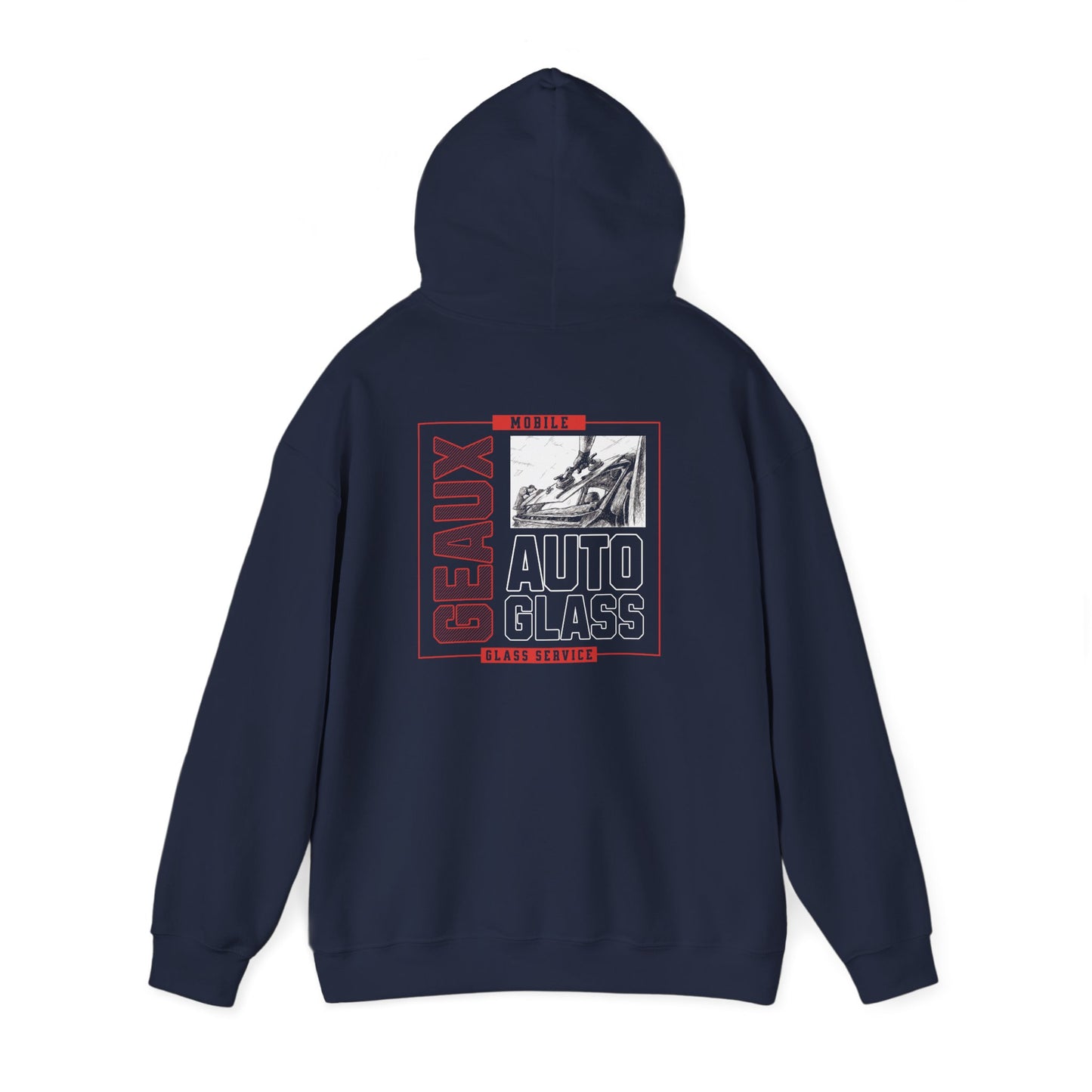 Geaux Auto Glass Hoodie - Drawing Edition