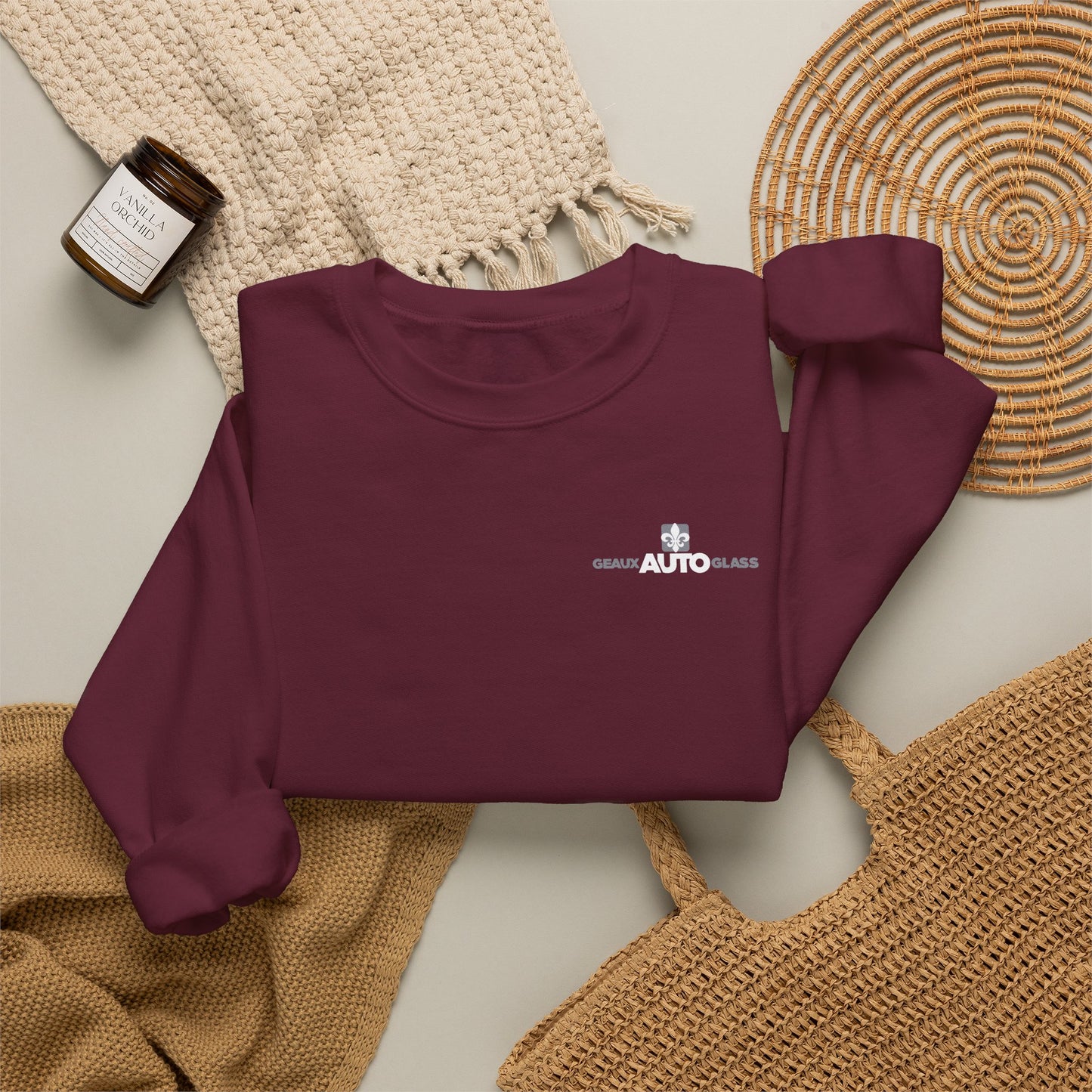 Geaux Auto Glass Crewneck - Block Edition